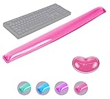 ABRONDA Gel Keyboard & Mouse Wrist Rest Set - Keyboard Wrist Rest Pad & Mouse Support for Office...