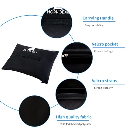 MOPHOEXII 8Pcs Sports Net Sandbags,Weights for Soccer Goals,Baseball Nets, Golf Nets, Football Nets, Hockey Nets,Weighted Anchor Bags, Black - Thumbnail 3