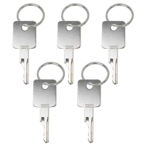 Kompatible D250 Ersatz Zündschlüssel für schwere Baumaschinen passend für 6693241 Kompaktlader und Traktor 5er Pack