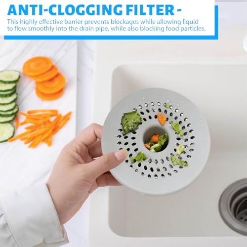COYUN Abflusssieb Dusche, 4 Pcs Haarsieb Dusche, Badewannenhaarfilter, Silikon-Duschhaarfilter, Universell, für Küche, Badewanne, Dusches