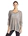 Blanc Noir Women's Drape Mesh Sweater