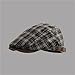 Vintage Plaid Newsboy Caps for Men Women Fashion Warm Berets Adjustable Flat Ivy Hat Driving Cabbie Hats Painter Hats(Coffee)