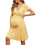 short yellow maternity dress Soft Lace Mermaid Maternity Photoshoot Dress, White / L
