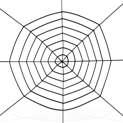 ZenBeya Spider Web Halloween Decorations 10.5ft 7 Coils Black Fake Web Decor Outdoor & Indoor Wall Hanging for Haunted House Party Room Yard
