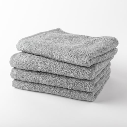 泉州産フェイスタオル4枚セット・グレー