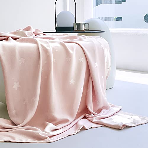 Image of AmyHomie Cooling Throw Blanket for Kids, 100% Rayon Derived from Bamboo