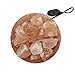Spantik Himalayan Salt Lamp Bowl with Natural Crystal Chunks, Dimmer Cord and Classic Wood Base Premium Quality Authentic from Pakistan