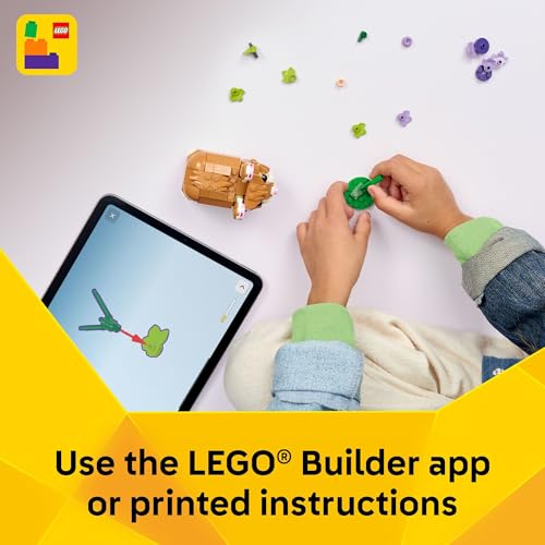 Image of LEGO Creator 3 in 1 Cute Hamster with a Flower Building Toy for Girls & Boys, Ages 7+ - Kids Build a Hamster, Hedgehog or Eagle Animal Figure - Gift Idea for Birthdays - 31376