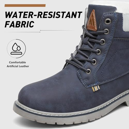Image of Mishansha Snow Boots for Women - Waterproof Winter Hiking Boots with Warm Fur Lining, Anti-Slip Sole, Insulated Outdoor Cold Weather Booties