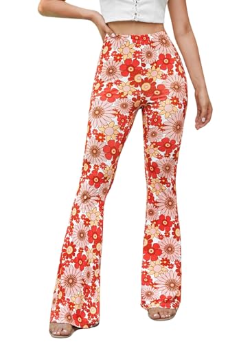 Pantalons fluide évasés taille haute style hippie chic et élégant