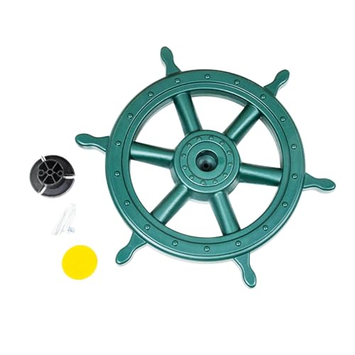 Sharplace Barco Pirata con Rueda de Juguete para Exteriores, Casa de Juegos, Equipo de Juegos, Gimnasio de, Volante para Columpio, Casa de Juegos, Gimnas