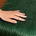 Qidkeo Kelly Green Faux Fur Fabric for Crafts Squares Furry Fabric for Sewing, Costumes, Upholstery & Pillows Long Pile Faux Fur(Kelly Green,10