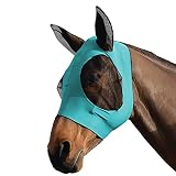 Protección UV: la red translúcida proporciona un 65 % de protección UV (después de la prueba de laboratorio) y puede proteger la cara y los ojos de los caballos de la luz solar fuerte o los dañinos rayos UV.