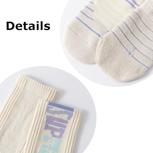 Image of 4 Pack Compression Athletic Basketball Socks Cushion Thick Mens Boys Volleyball Football Running Cycling Socks