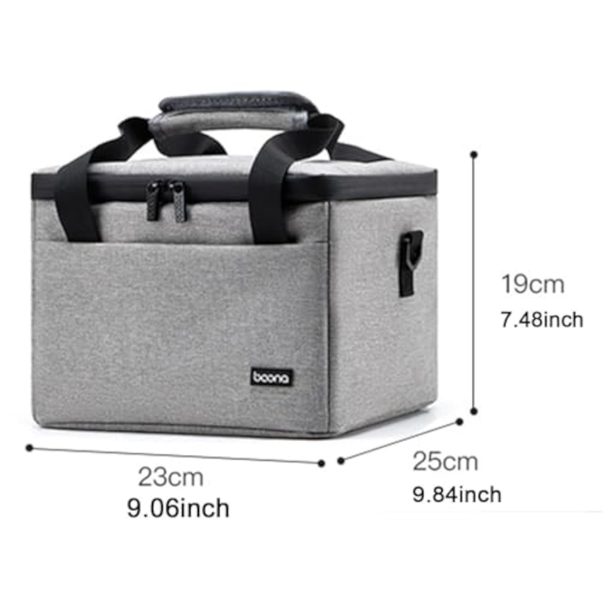 Stylish Projector Bag with Pockets, Grey