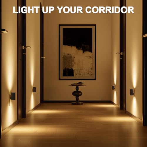Image of NIORSUN Night Lights Plug into Wall, Dimmable with 3 Color Modes & Auto On /Off Sensor, Ultra-Slim Nightlight for Hallway, Bathroom, Bedroom, Nursery, Kitchen (8 Pack, Black)