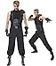 Mesodyn Adult Black Costume Halloween Cosplay Suit Medium