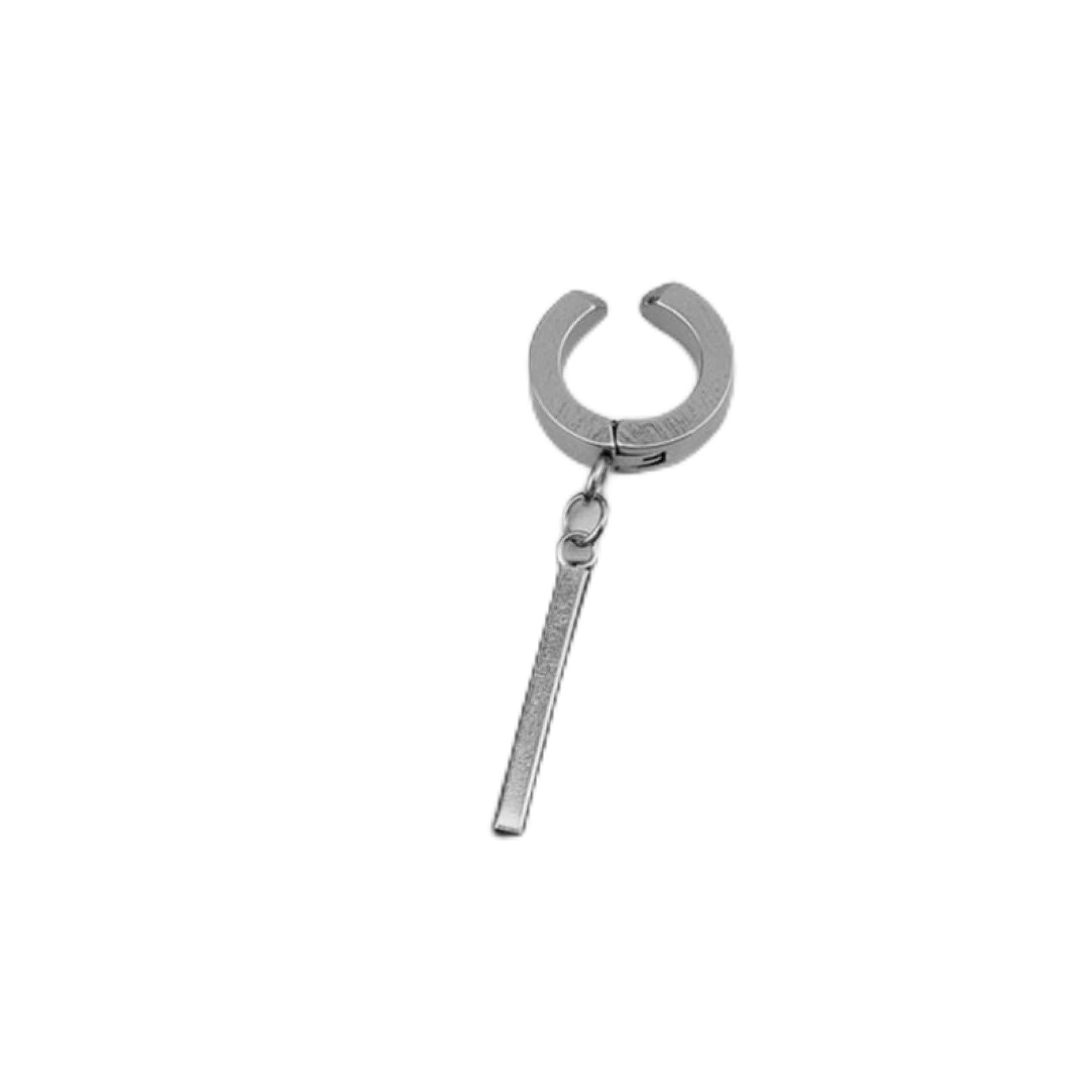 earrings Schmuck Frauen Silberohrringe, Minilismus Edelstahl Pin Quastel Münzverbindungskette Geometrische Runde Kreis Form Unisex Hoop Ohrringe Geschenkpartys Geschenke für Freundin, Frau, Schwester,