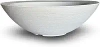 Vaso Bacia Grande Polieitleno Decorativo Planta Rosa do Deserto Cactos Suculentas N4 (Branco)