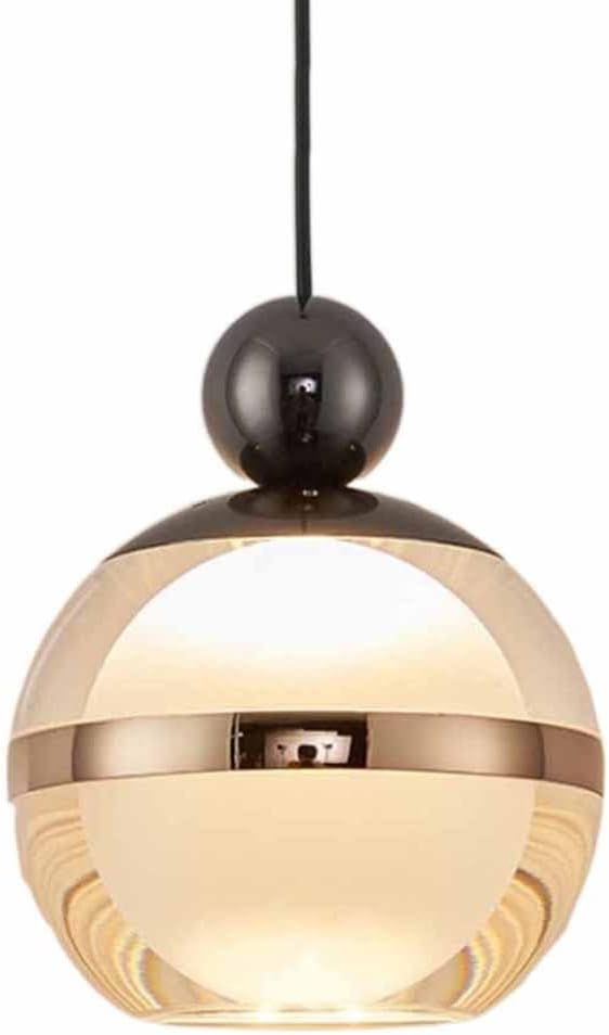 Pendant Lighting for Kitchen Island Lighting Modern d 7W LED Pendant Light Large Amber Glass Pendant Light Fixture Kitchen Island Industrial Brushed Brass Hanging Lamp Mid Century Hanging Light F