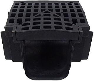 Polylok Heavy Duty Trench Drain Tee & Grate - Black