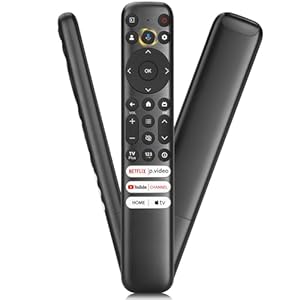 Voice Replacement Remote for TCL Google TV Remote, Compatible with TCL Q6/Q7/QM8/S3/S4 Series（Not Applicable to Roku TVs）