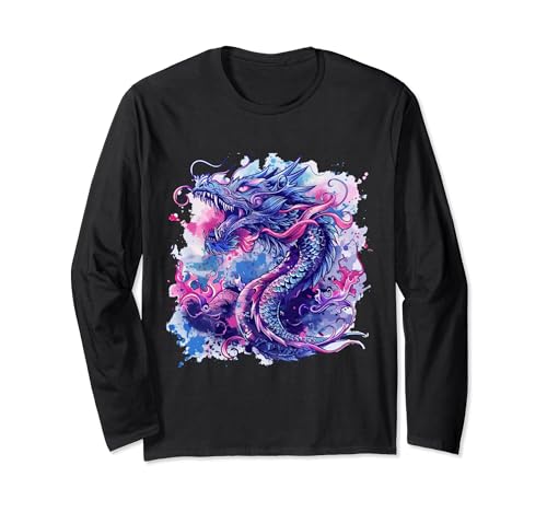 Image of Fantasy Dragon Aesthetic Dragon Gifts Men & Women Long Sleeve T-Shirt