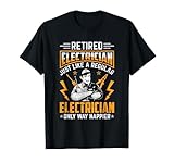 Photo Gallery elettricista in pensione, proprio come un normale elettricista wireman maglietta Photo Gallery elettricista in pensione, proprio come un normale elettricista wireman maglietta