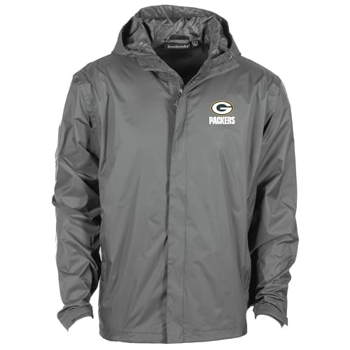 Image of Dunbrooke Men's NFL Tropic Waterproof Packable Full-Zip Hoodie Jacket