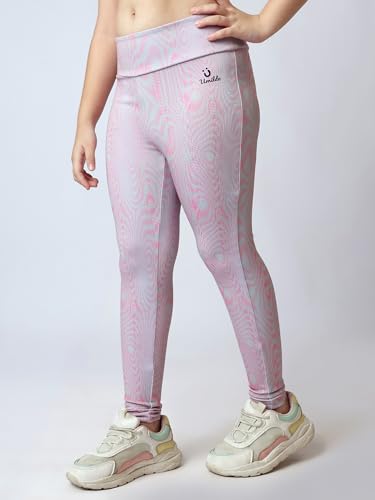 Image of Girl's Activewear Workout Set 2 Piece Athletic Sets Dry Fit Printed Tees And Leggings Yoga Running Dance 4-14Y