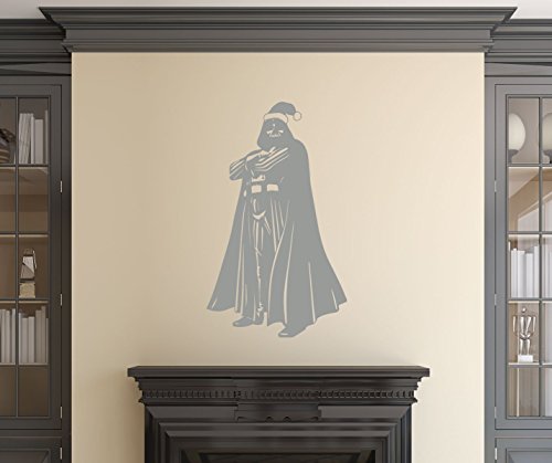 Customvinyldecor Darth Vader Santa Claus Hat Star Wars Christmas Wall Decal - Holiday Vinyl Home Decor #TOP5