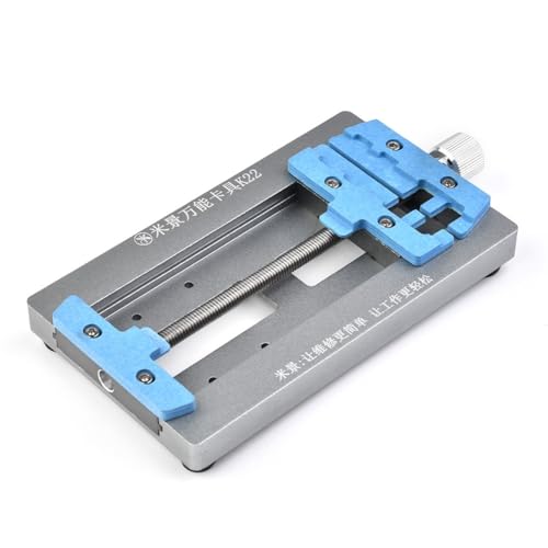 1 soporte de reparación de placa base K22, accesorio de soldadura PCB para reemplazo de chip BGA con bloque de conducción de calor de cobre puro, construcción de acero de aleación, distancias de