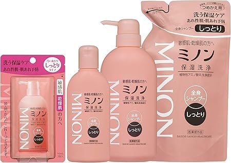 Amazon | ミノン 全身シャンプー しっとりタイプ つめかえ用 380mL