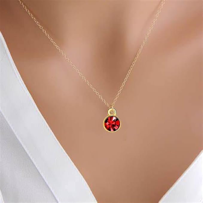 BetterJonny 120 Pieces Crystal Birthstone Charms Beads, 12 Colors Round Crystal Charm with Rings Handmade Jewelry Pendants for Jewelry Necklace Bracelet Earring Making - Image 7