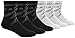 adidas Boys / Youth Tiger Style Cushioned Crew Socks (6-Pack), Black, 13C-4Y