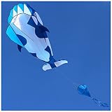 cerf-Volant Grand cerf-Volant Souple épaulard cerf-Volant Facile à Voler Cadeau for Les Parents et Les Enfants avec Ligne de vol de 100 m et Bobine 0408 (Color : A, Size : Size)