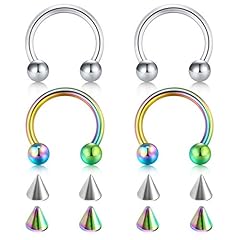 A7-4pcs,Silver&Rainbow