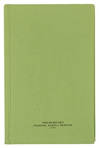 Diy Indispensables Us Military Log Record Book 5.25 X 8 Inch 96 Sheets With Rugged Sewn Case Binding Blue Line College Ruled Notebook Nsn 7530002223521, Made In Usa #TOP1