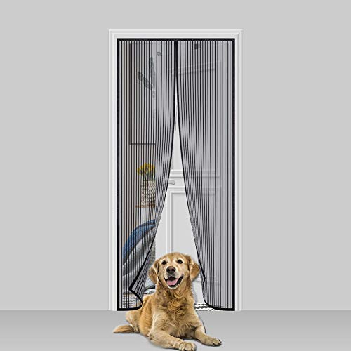 Magnetic Screen Door 150x200cm,Anti Mosquito Mesh Fly Curtain Top-to-Bottom Seal Automatically for Balcony Sliding Living Room Children's Room - Image 3