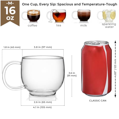 Set 2 Tazas de Vidrio Borosilicato 16oz Aquach miniatura 5