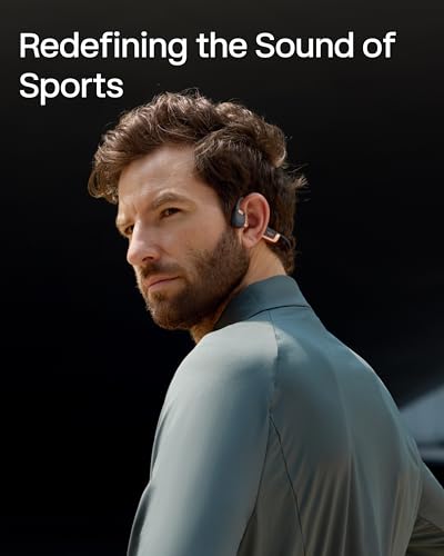 Image of SHOKZ New OpenRun Pro 2-Bone Conduction Headphones,Open-Ear Bluetooth Wireless Sport Earphones for Running,Workouts-Sweat Resistant,Secure Comfortable Fit-Deep Bass,Smart Mic, Free Gym Bag