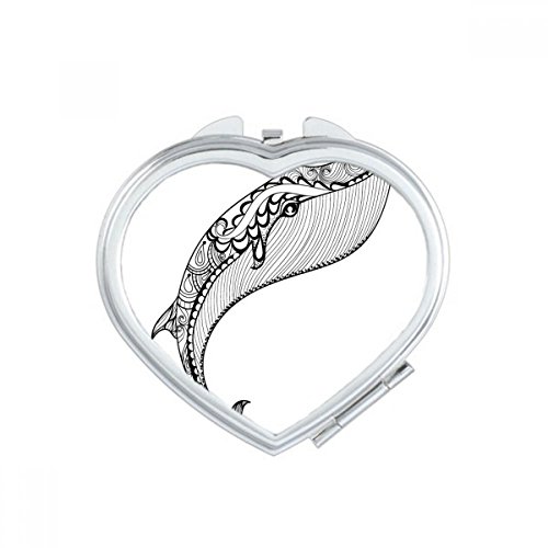 Miroir compact maquillage portable mignon oiseau multicolor