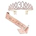 Produktbild 30. Geburtstag Schärpe und Tiara für Frauen, Rose Gold Geburtstag Schärpe Krone 30 & Fabulous Schärpe und Tiara für Frauen, 30. Geburtstag Geschenke für alles Gute zum 30. Geburtstag Partyzubehör