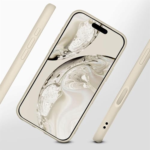 Coque silicone iPhone 17 Pro ONEFLOW souple protection camera creme - 2