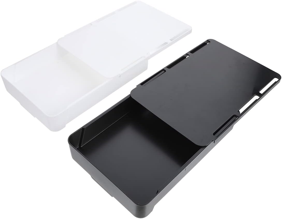 2pcs under Desk Storage Drawer Hidden Slide for Office School Desk Organization