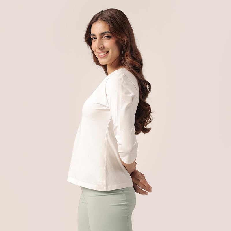 Image of BlissClub Women's Cotton Blend Regular fit T-Shirt
