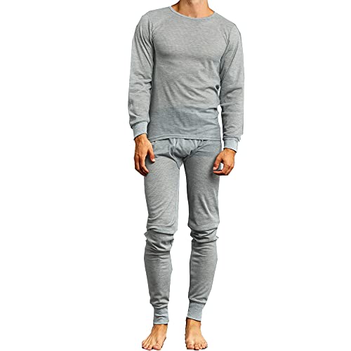 Men's Two Piece Thermal Set Waffle Knit Warm Winter Underwear