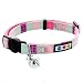 Pawtitas Pet Multicolor Cat Collar Safety Buckle Removable Bell Cat Collar Kitten Collar Teal/Pink / Purple Cat Collar