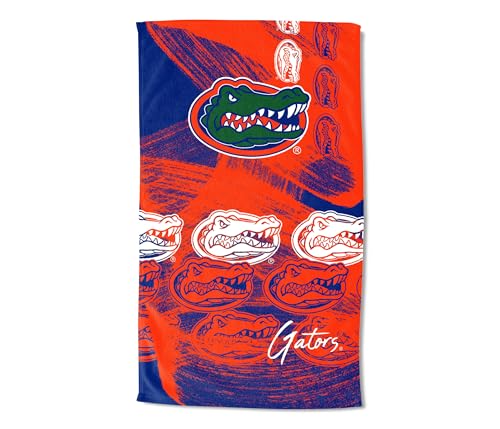 Northwest NCAA Florida Gators Oversized Microfiber Beach Towel, 40 x 72 Inches – Quick Dry, Sand Resistant, Lightweight, Highly Absorbent, Distorter Design
