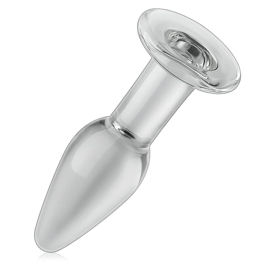 SXOVO 3 X Plug Anale in Vetro Cristallo Set di Dildo Anale in Cristallo Butt Plug Piccolo Medio Grande Plug Analesex Toys per Uomo Donna Coppia